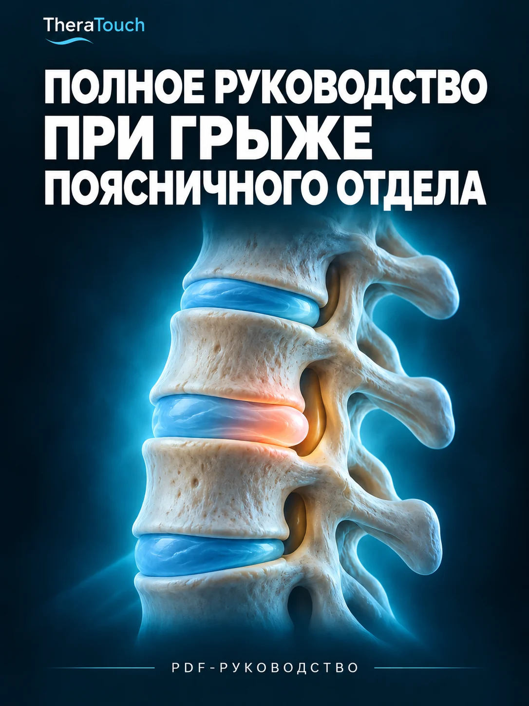 Обложка PDF «Полное руководство при грыже поясничного отдела»